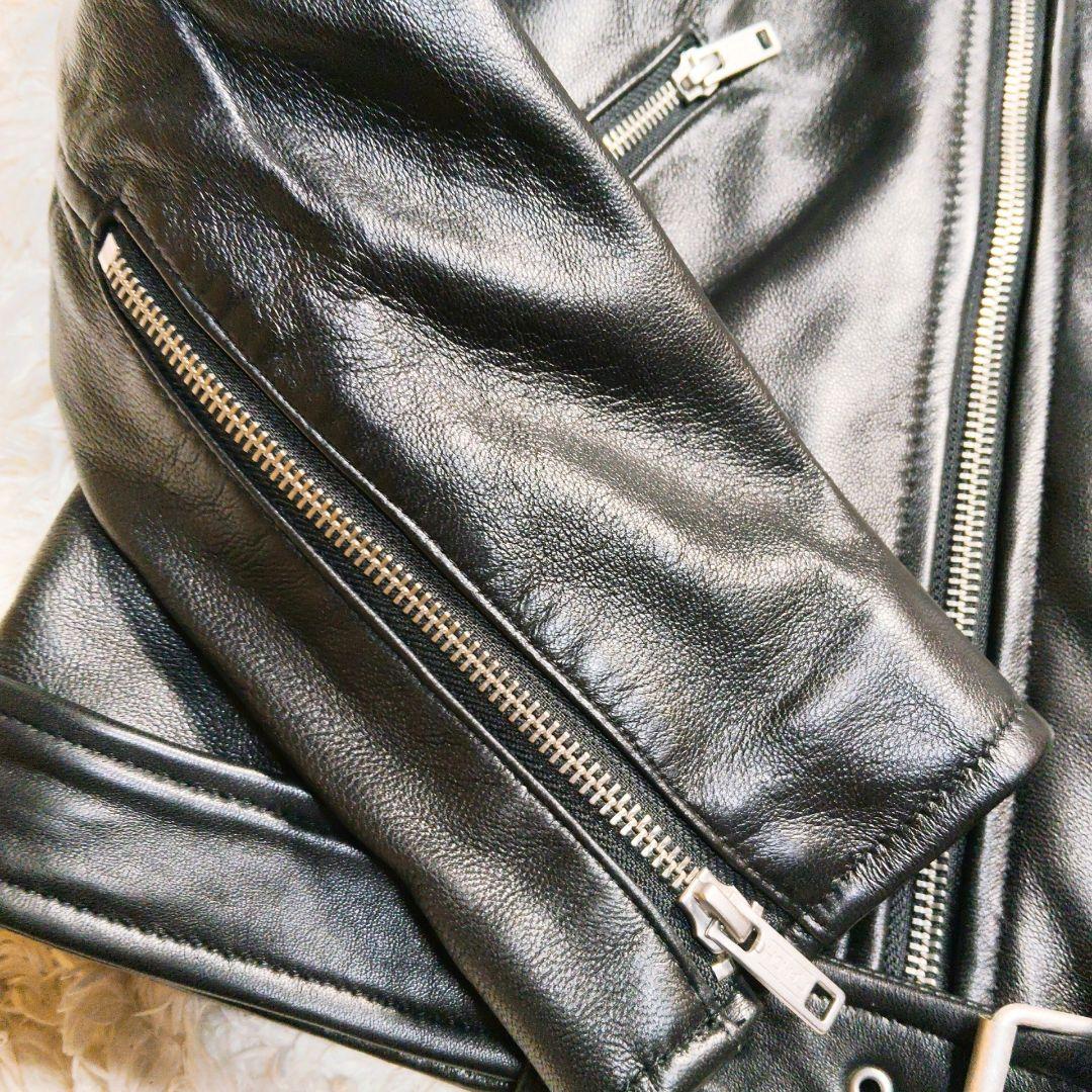 極美品♡ジャーナルスタンダード ラムスキンダブルライダースジャケット Y2K M