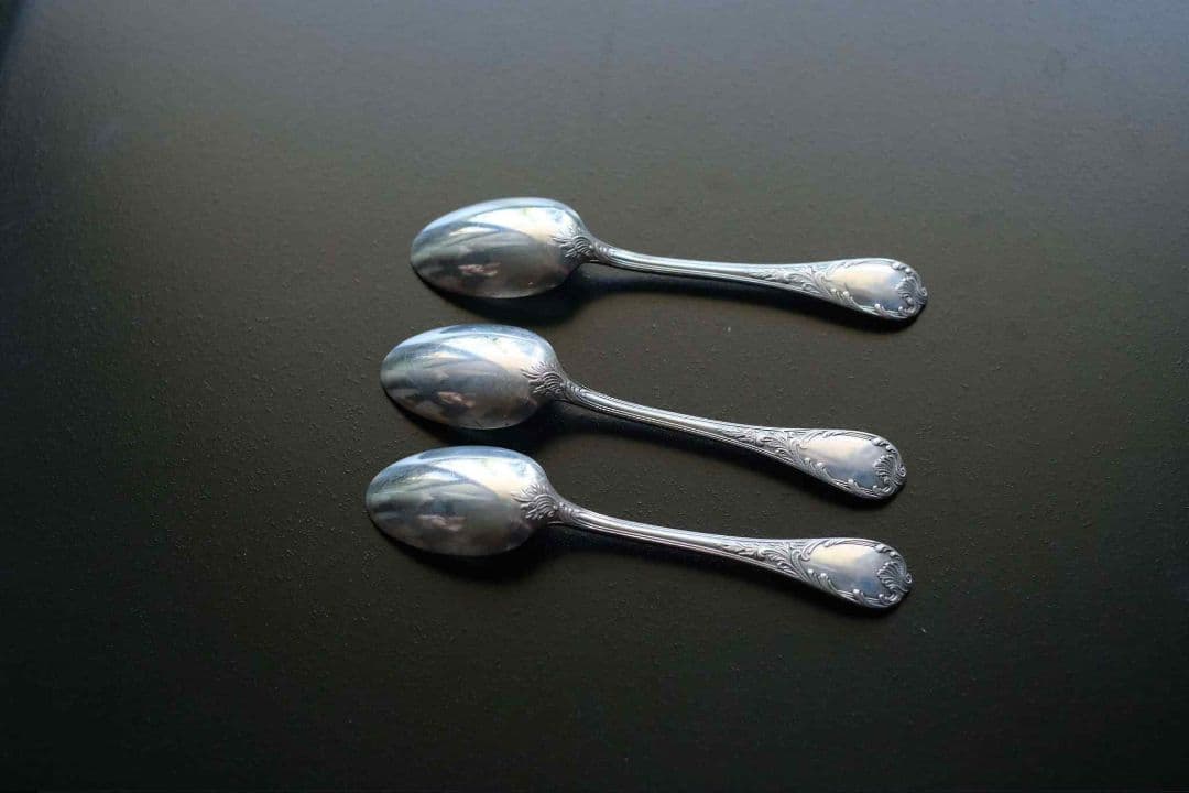 クリストフル/Christofle銀メッキ製ティースプーン3本セット