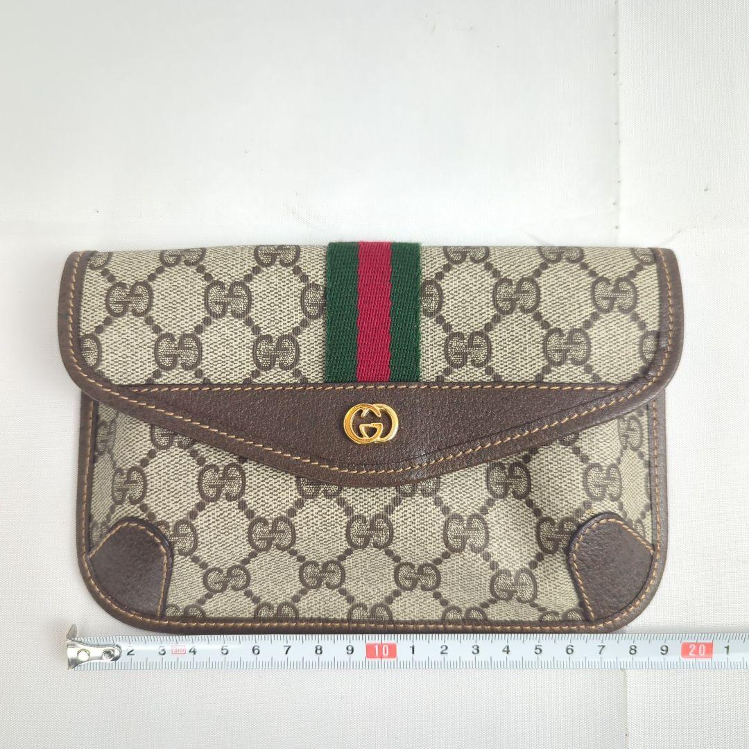 【新品級】GUCCI グッチ シェリーライン GG柄 ポーチ