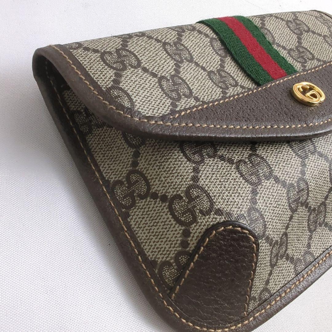 【新品級】GUCCI グッチ シェリーライン GG柄 ポーチ