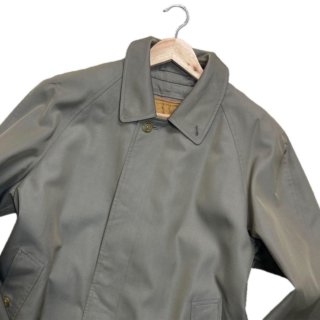 極美品　バーバリー　ノバチェック　カシミア混　ステンカラーコート　Mサイズ相当