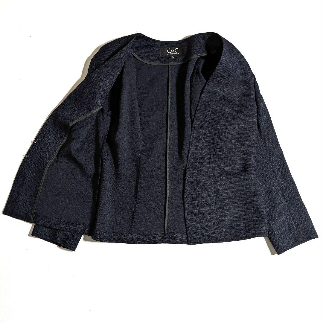 クードシャンス／日本製 定価4.4万円 ストレッチ パンツスーツセットアップ36