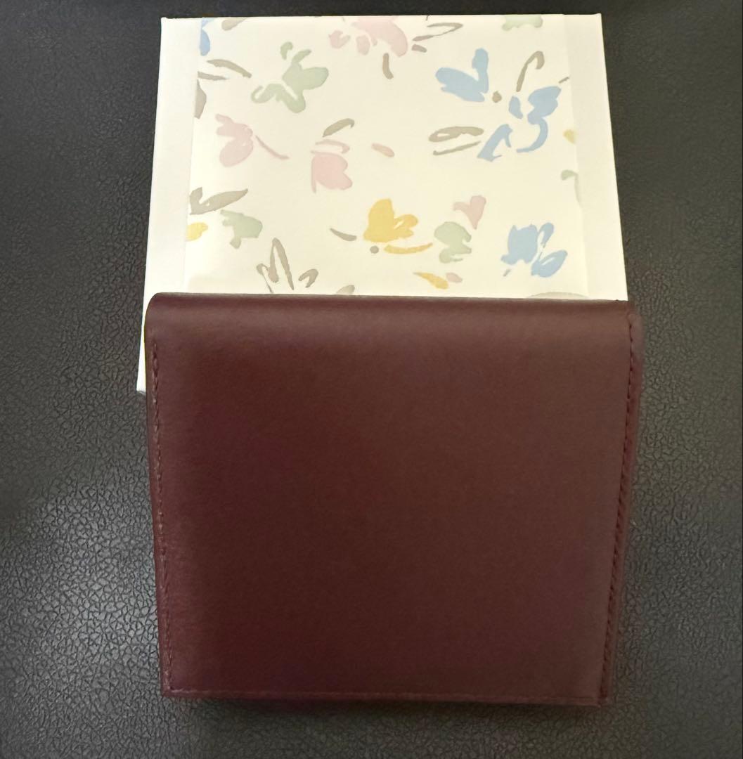 【未使用】皇居財布　特製二つ折り財布　バーガンディ