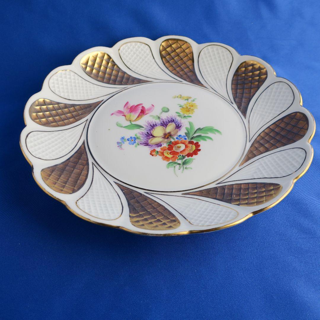 【まとめ買い割引あり】マイセンの花柄プレート（28cm）