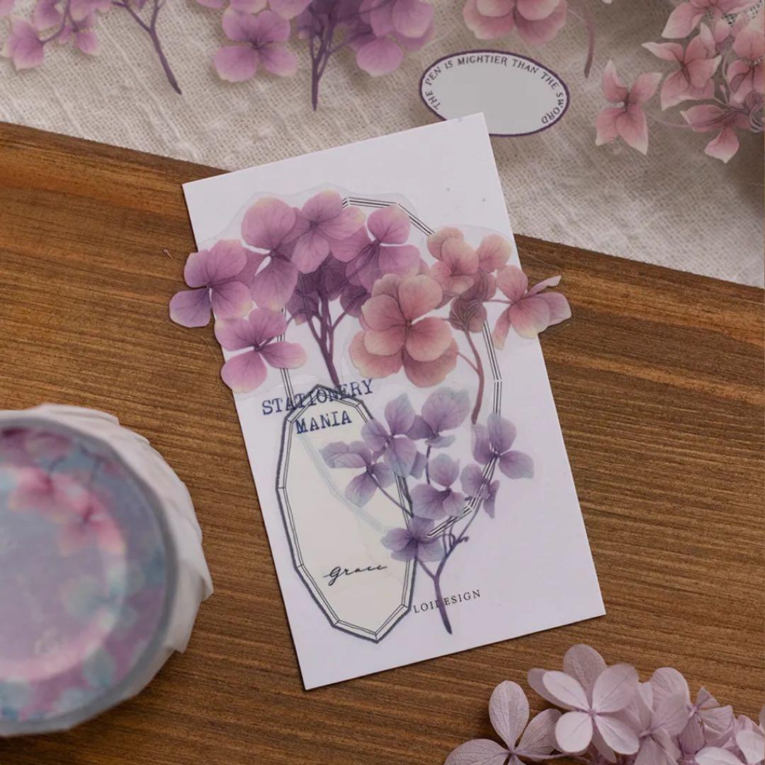 ⭐️SALE⭐️loidesign《詠花》海外マスキングテープ　マステ 【1713】