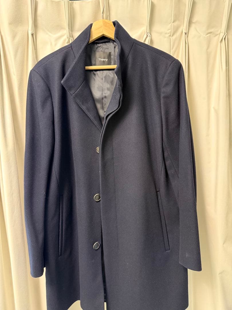 Theory ネイビー チェスターコート