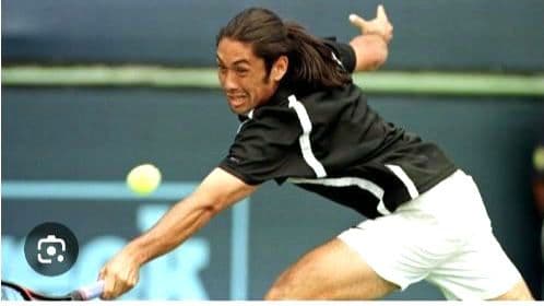 希少　90s　ヴィンテージ　NIKE アンド・レアガシ メンズテニスウェア黒　M