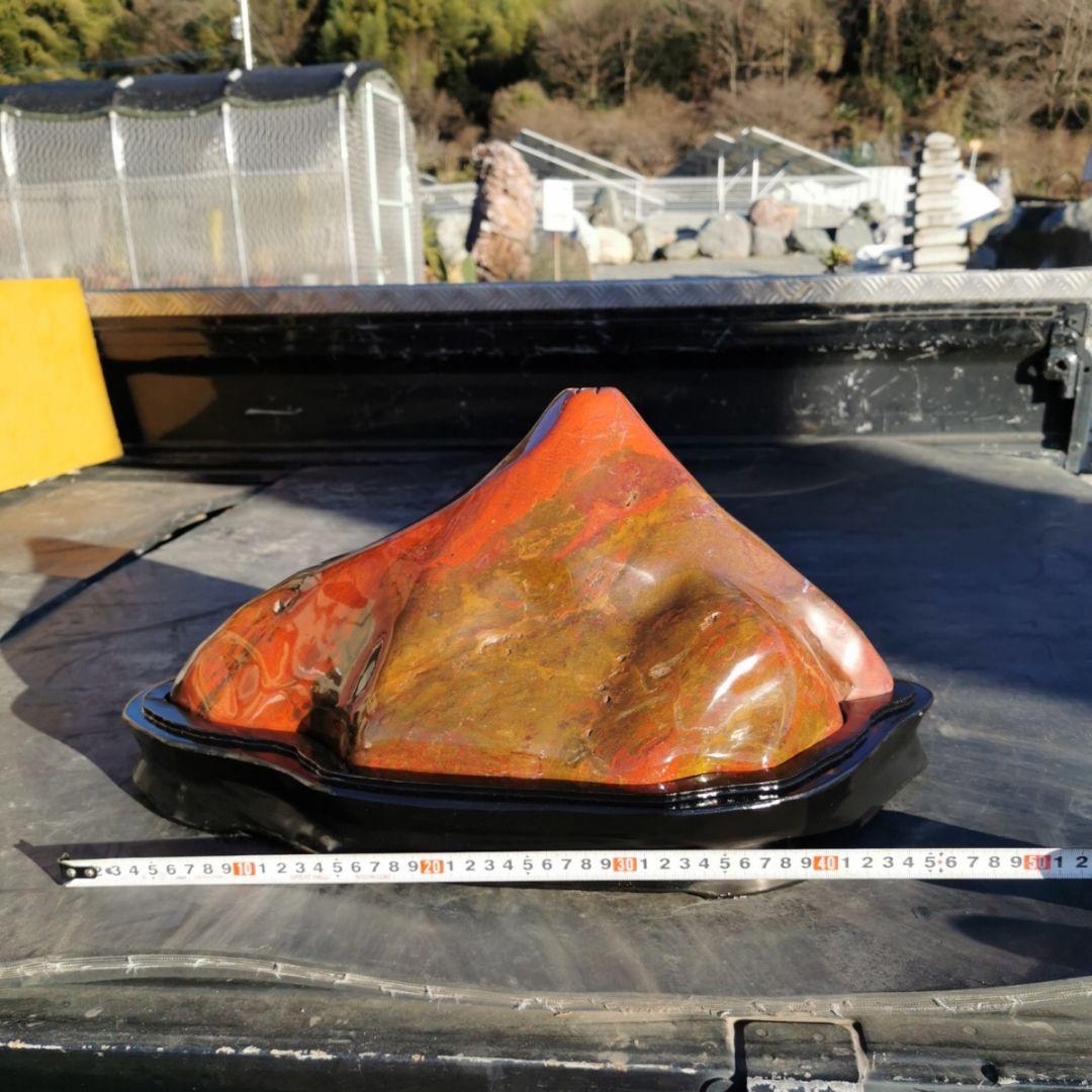 赤富士16.7キロ　庭石　石　鑑賞石　原石　宝石　インテリア　オブジェ　鉱物
