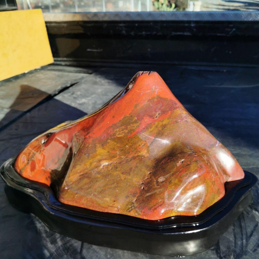 赤富士16.7キロ　庭石　石　鑑賞石　原石　宝石　インテリア　オブジェ　鉱物