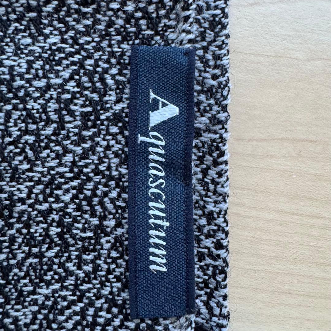 ★新品タグ付き★アクアスキュータム　メンズ　マフラー　ウール　シルク　イタリア製