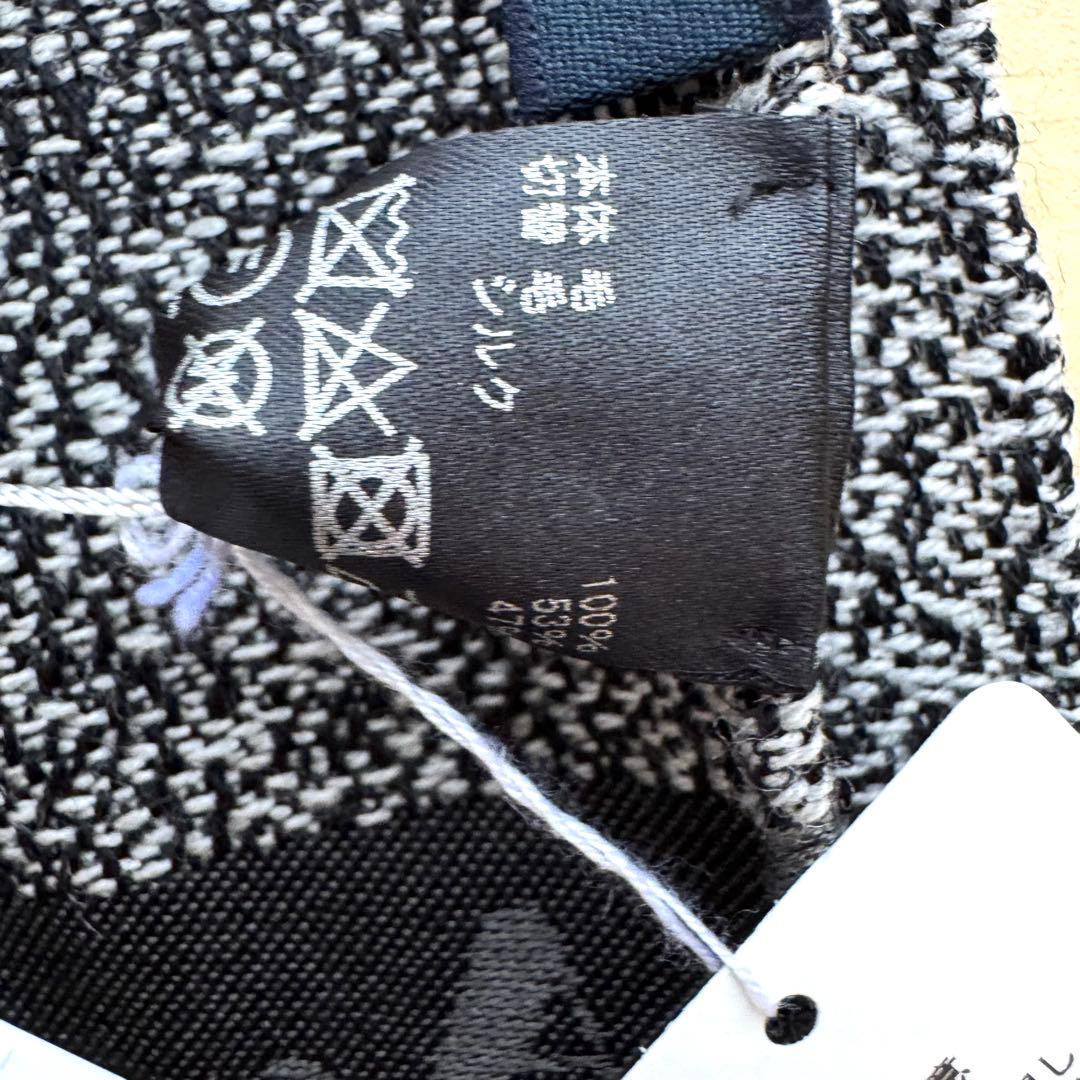 ★新品タグ付き★アクアスキュータム　メンズ　マフラー　ウール　シルク　イタリア製