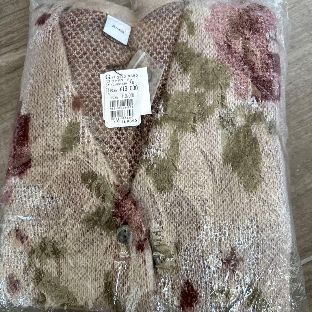 新品Ample フラワーラメニットカーディガン ヤマダヤ　福袋2026 アンプル