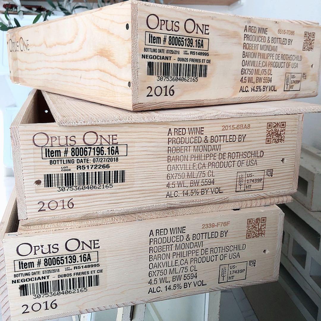未使用 中板あり 最高級ワイン オーパスワン 箱4個セットDIYにも◎ 複数あり