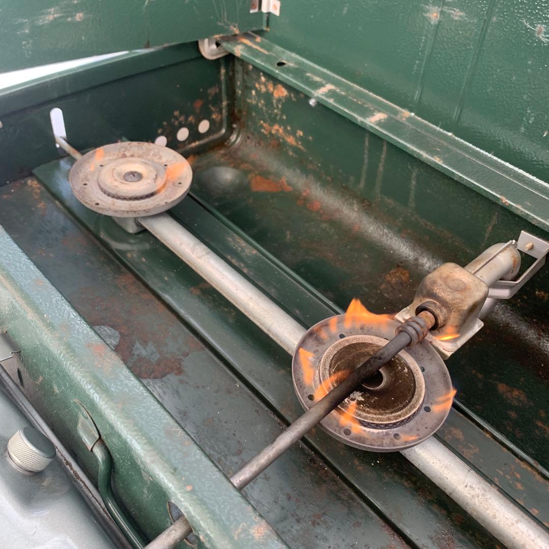 Coleman コールマン428 スリーバーナー　コンロ　デュアルフューエル