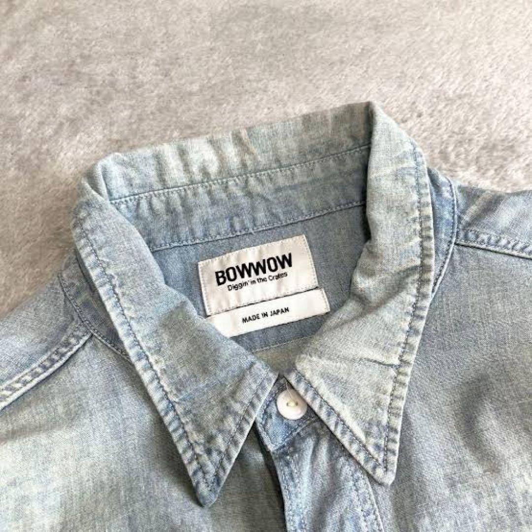 BOWWOW シャンブレーシャツ ヴィンテージ加工 XL デニムシャツ