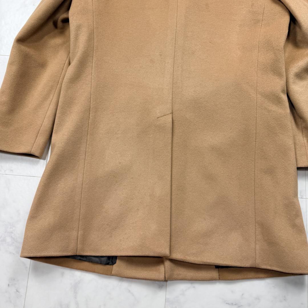 超希少 未使用 XL ビームス　チェスターコート　カシミヤ　キャメル　ビジネス