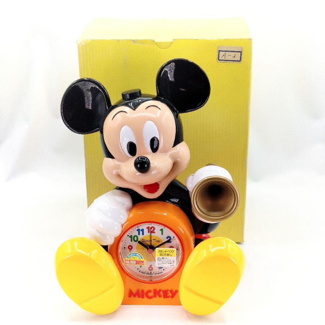 ディズニータイム ミッキー おしゃべり目覚まし時計 FD412 置時計
