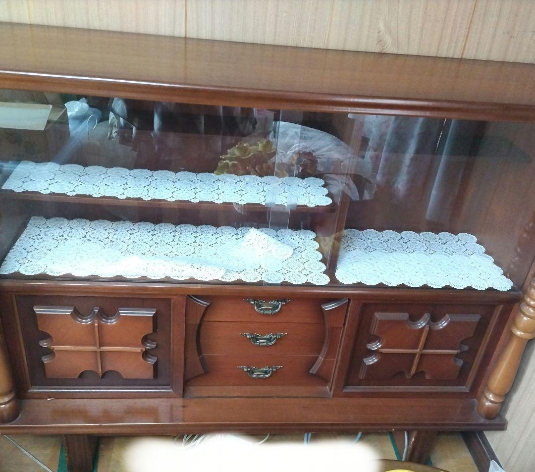 木製キャビネット ブラウン 3引き出し