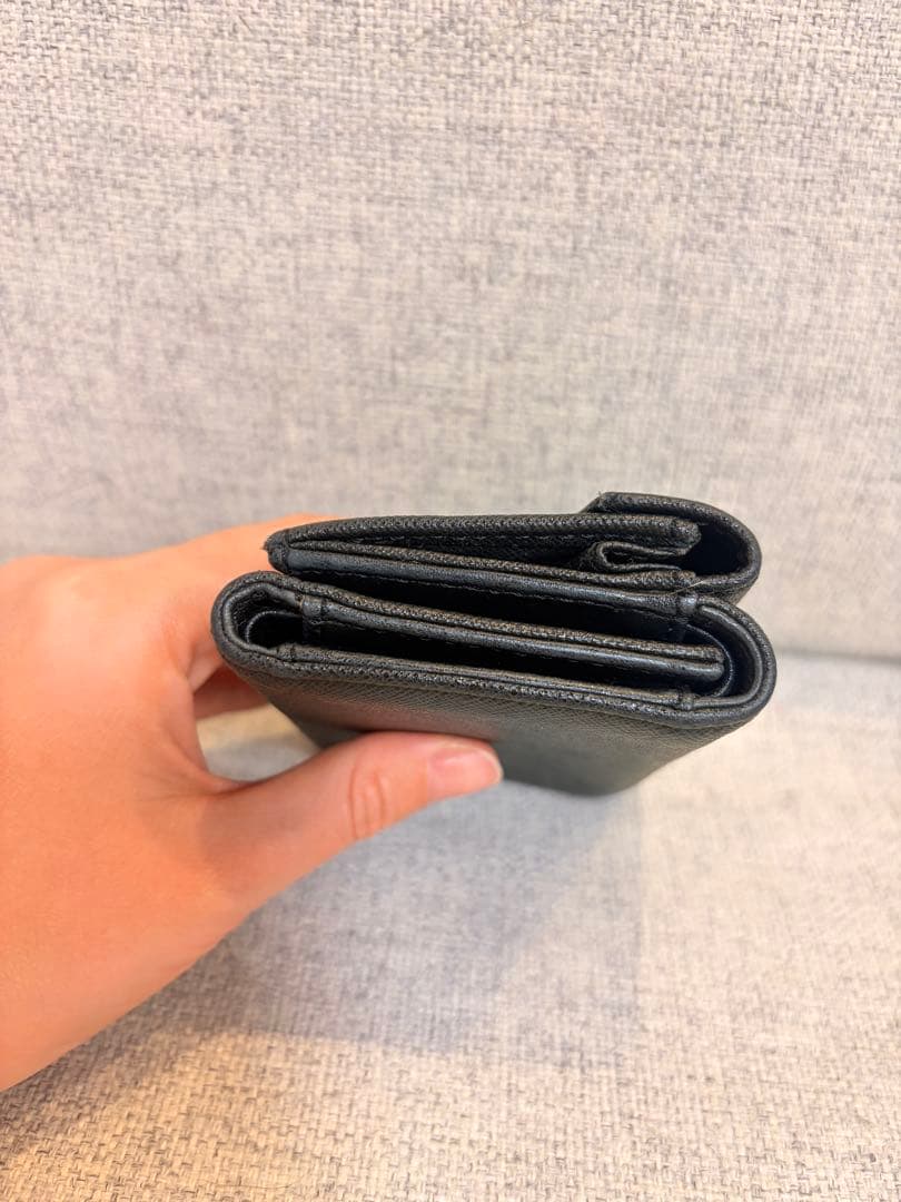 Vivienne Westwood オーブ 三つ折り財布 レザー ブラック 黒