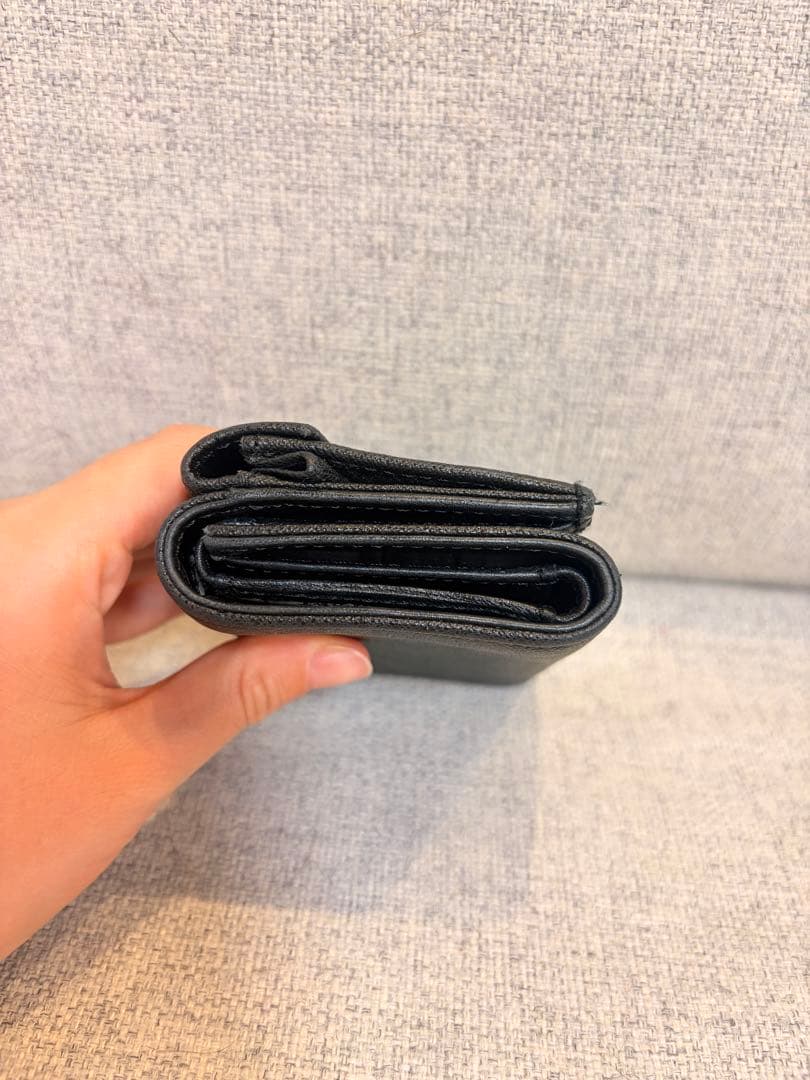 Vivienne Westwood オーブ 三つ折り財布 レザー ブラック 黒