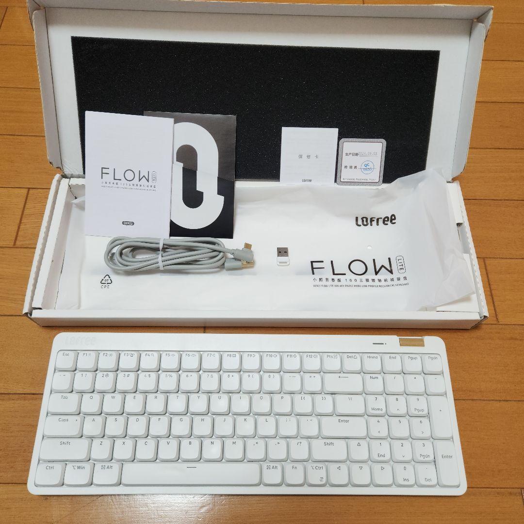 お*ふ様 Lofree FLOW Lite 100 メカニカルキーボード ホワイ