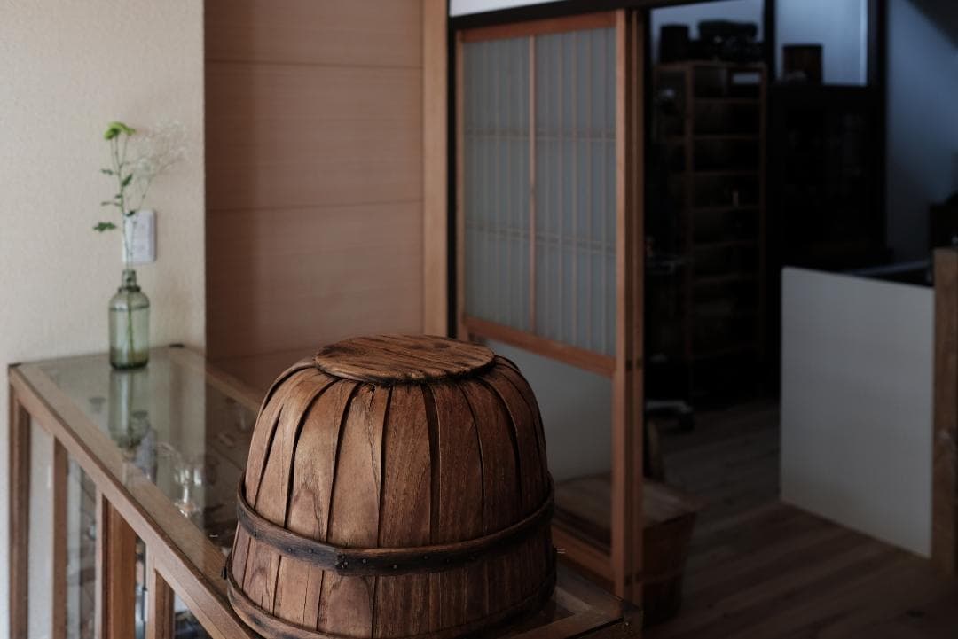 アメリカアンティークのリンゴかご