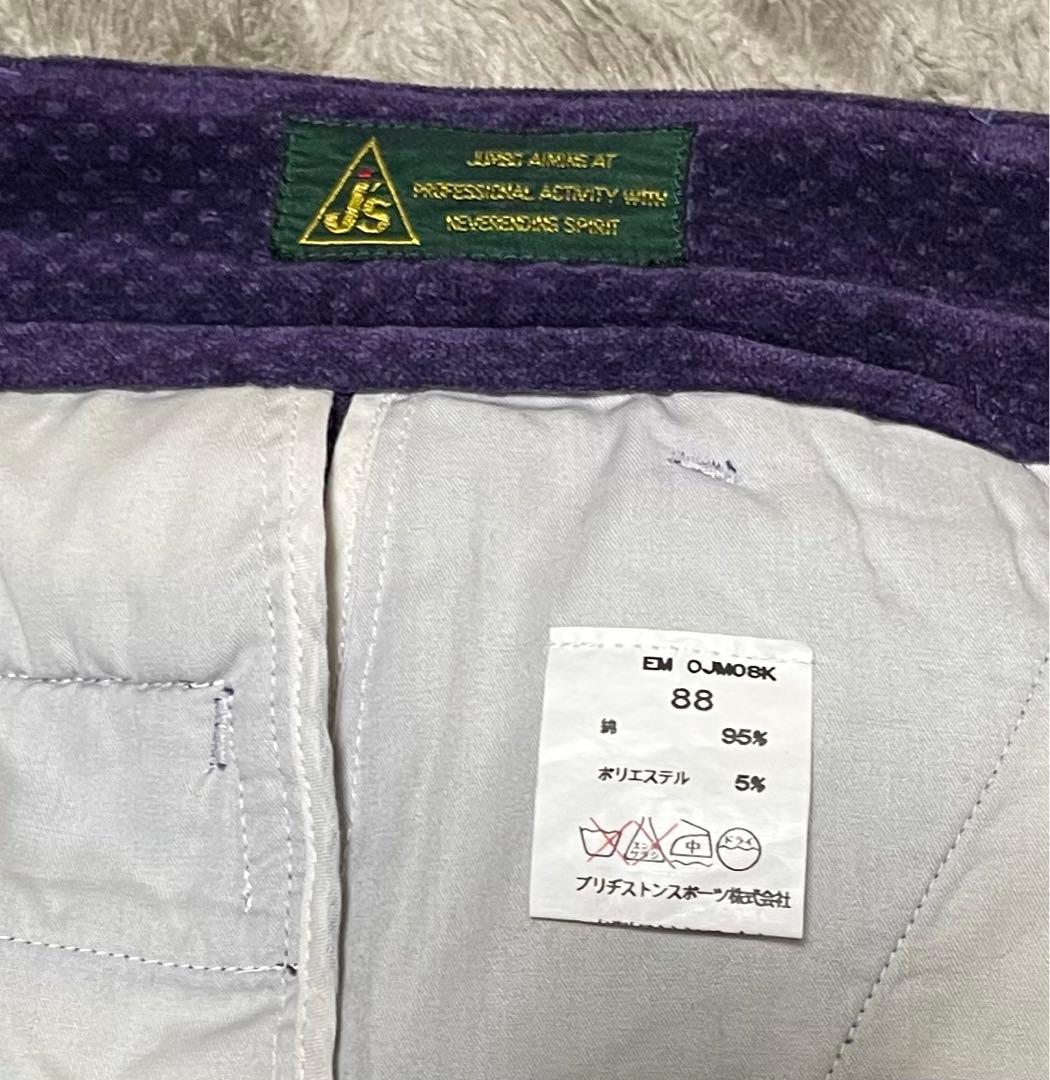 ジャンボ尾崎J’s 4タックパンツ＋ブラックポロシャツセット