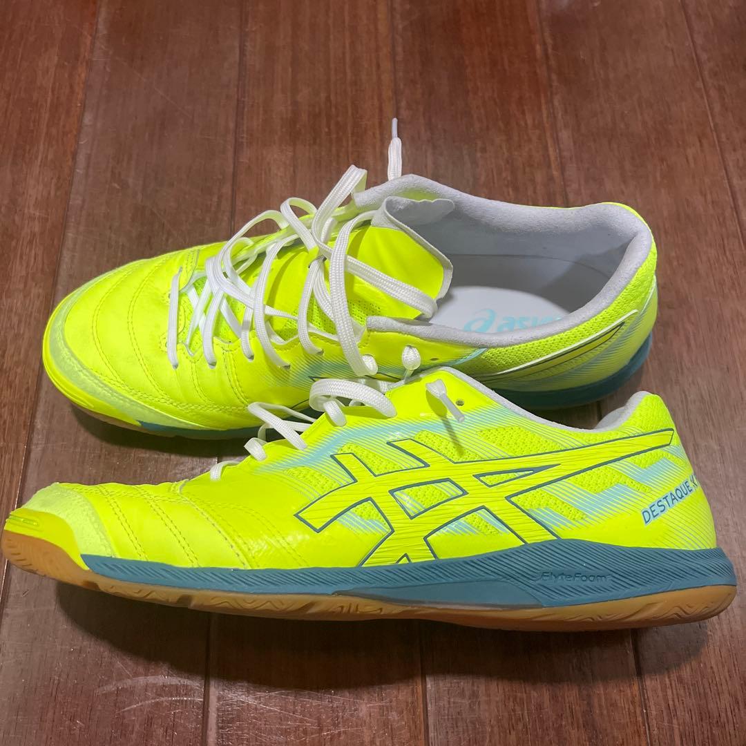 デスタッキフットサルシューズ 蛍光イエロー