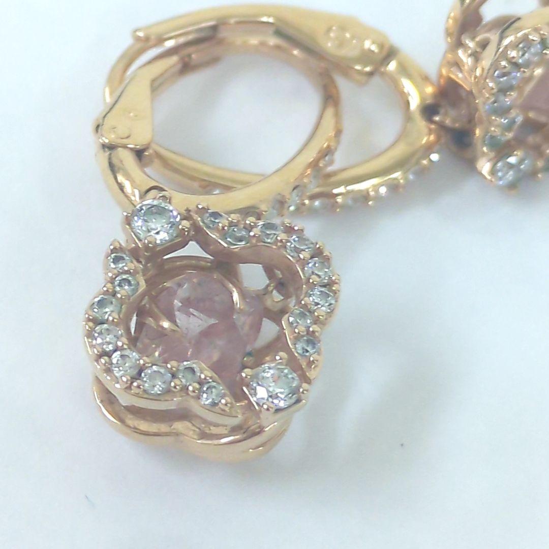 スワロフスキー ピアス スパークリング ダンス クローバー ピンク 両耳