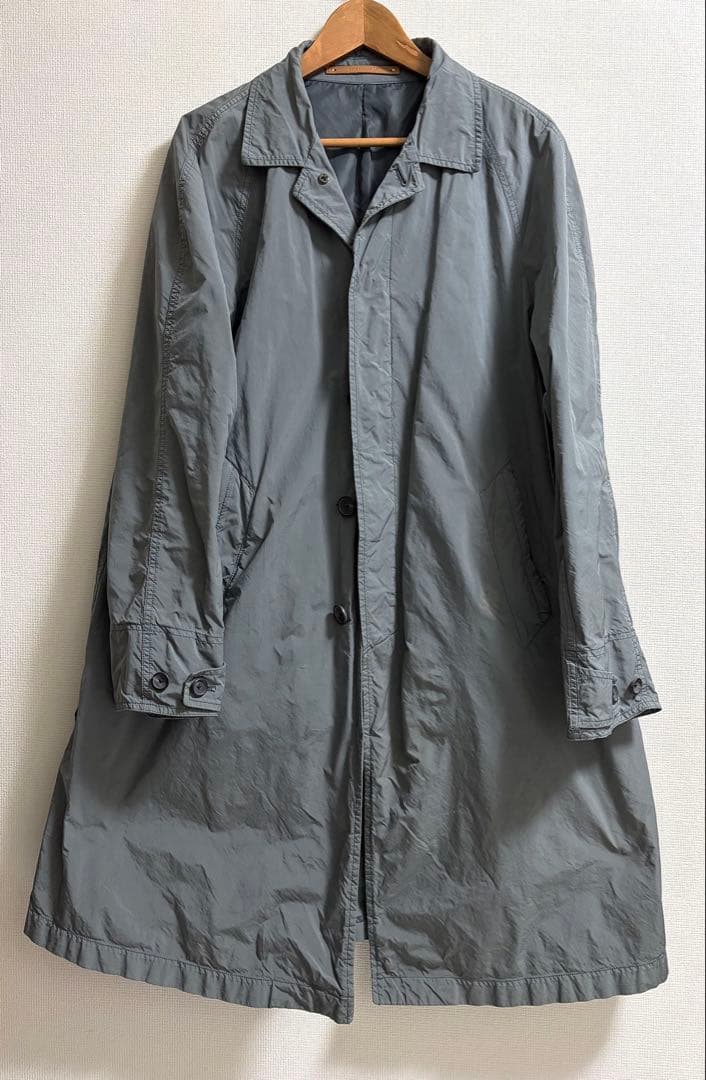 【ラスト】SCYE BASICS 高密度タフタ バルマカーンコート 38 グレー