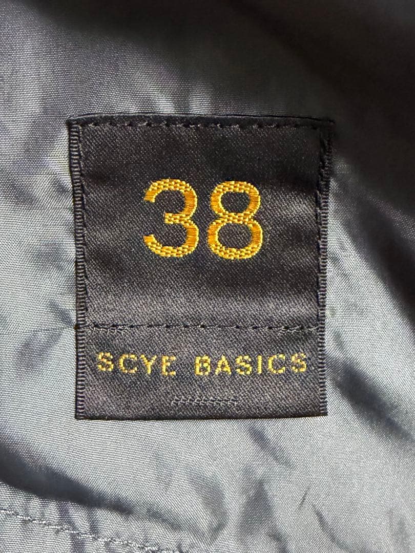 【ラスト】SCYE BASICS 高密度タフタ バルマカーンコート 38 グレー