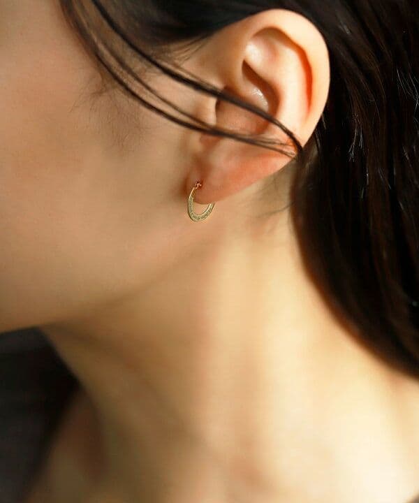 新品未使用♡シエナロゼ レターフープピアス 10k SIENA ROSE