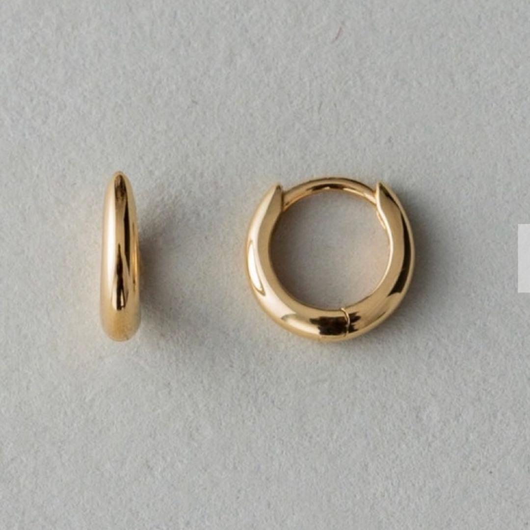 ete K18YG フープ ピアス