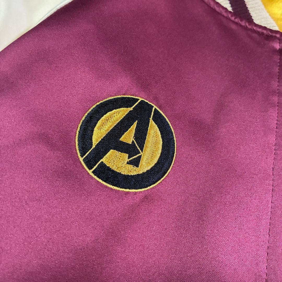 【希少】MARVEL アイアンマン スカジャン 刺繍入り アメコミ風 Lサイズ