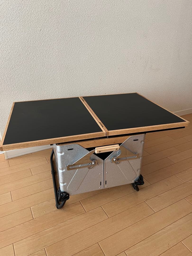 【バタフライテーブル】シェルコン50用　レール土台付　オーク