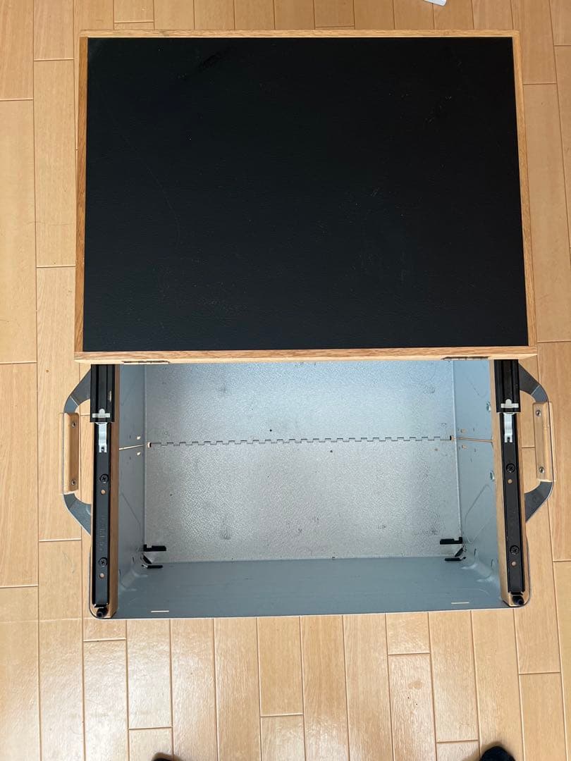 【バタフライテーブル】シェルコン50用　レール土台付　オーク