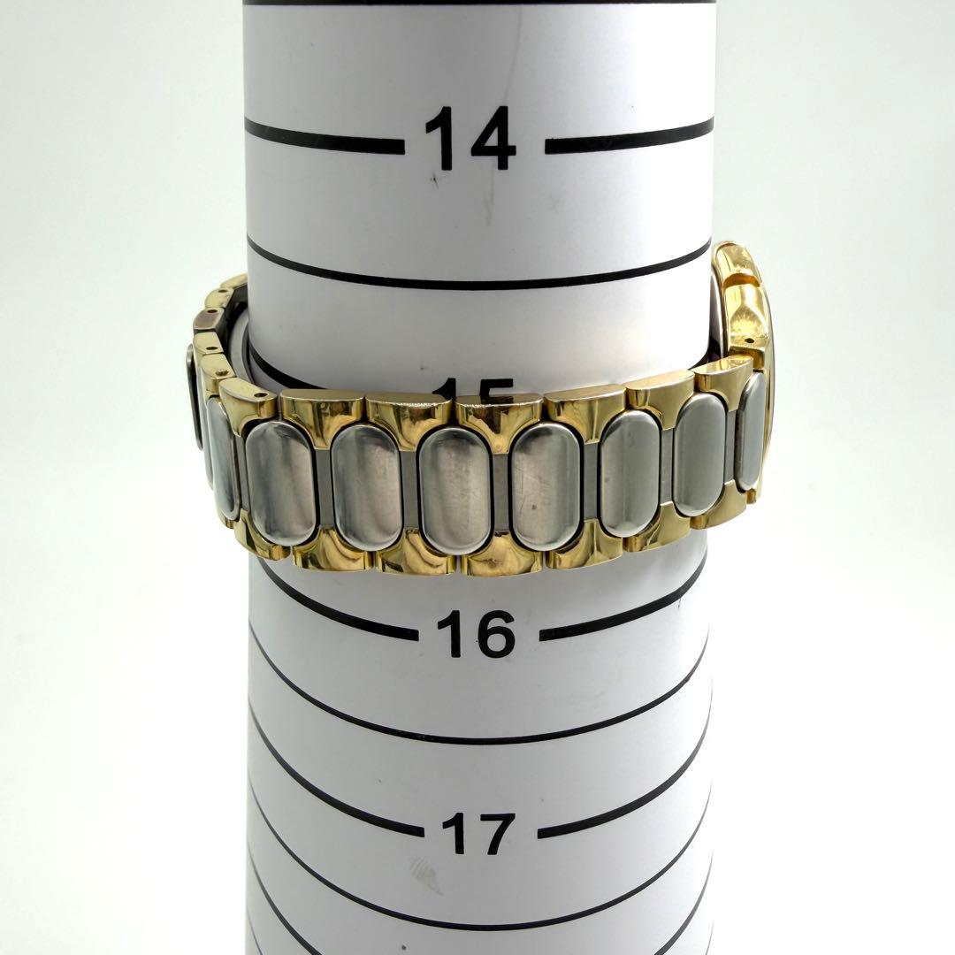 【稼働】 イヴサンローラン 腕時計 ゴールド コンビ 金針 レディース シルバー