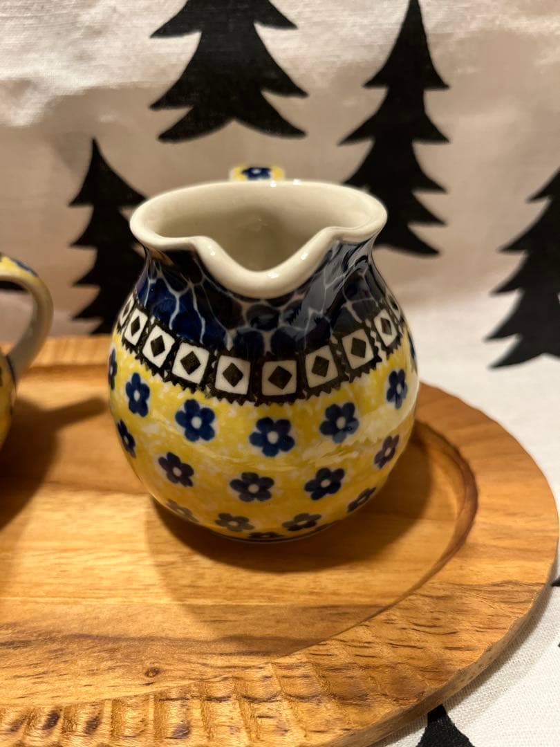 ポーランド食器 シュガーポット&クリーマー