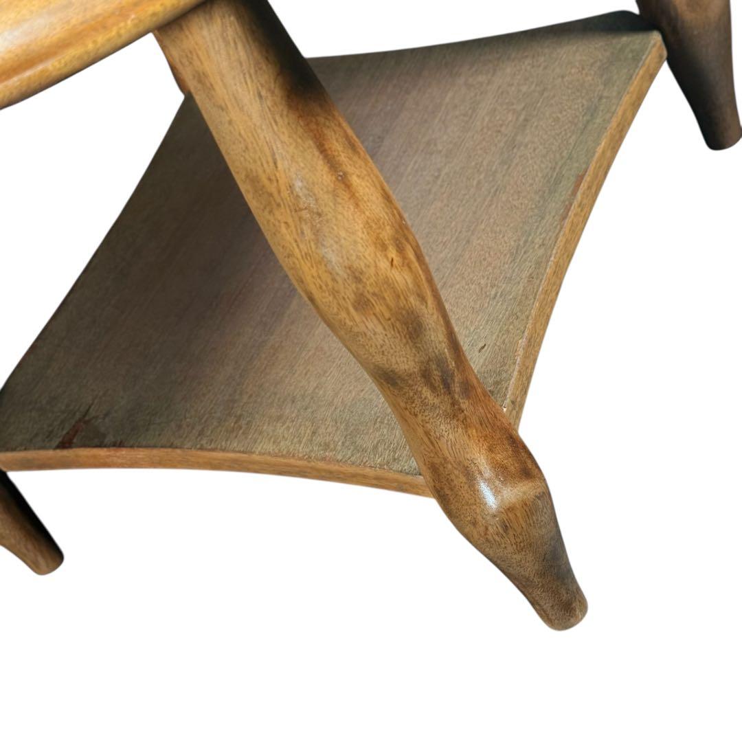 HR737 【ビンテージ】　マルニ木工　サイドテーブル　丸テーブル