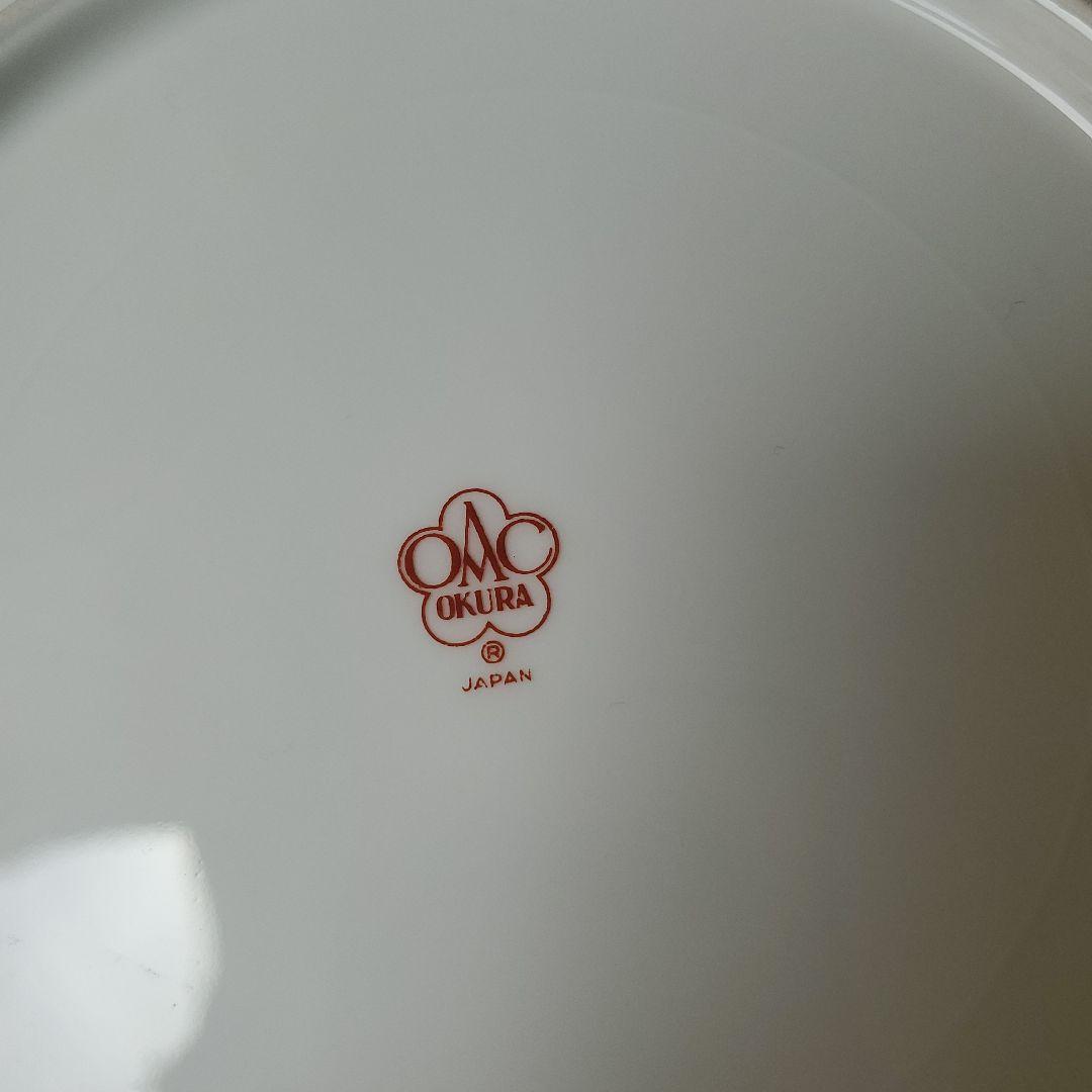 貴重　ハンドペイント　大倉陶園　花柄　プレート6枚セット　オークラ　アンティーク