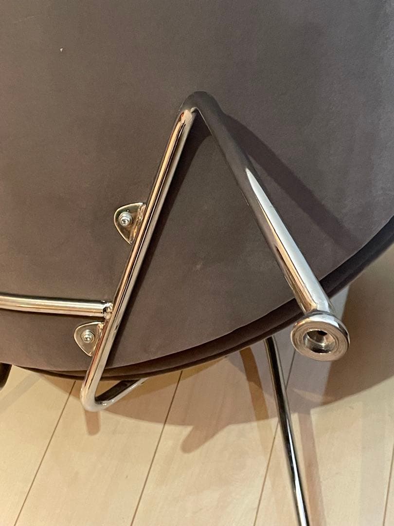 希少品　ピエールポーリン　オレンジスライスチェア　ベロア　グレー