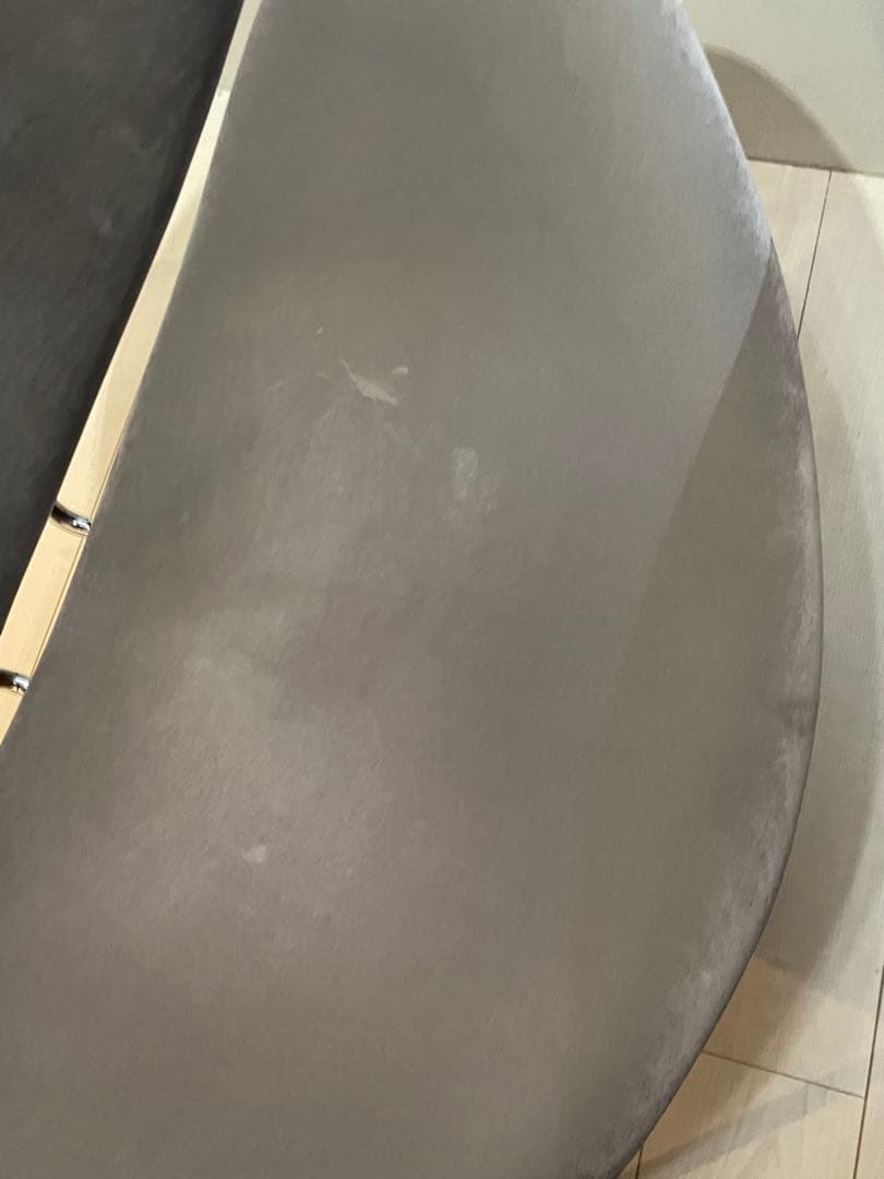 希少品　ピエールポーリン　オレンジスライスチェア　ベロア　グレー