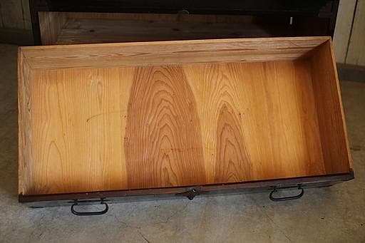 丸金具　時代庄内箪笥3段