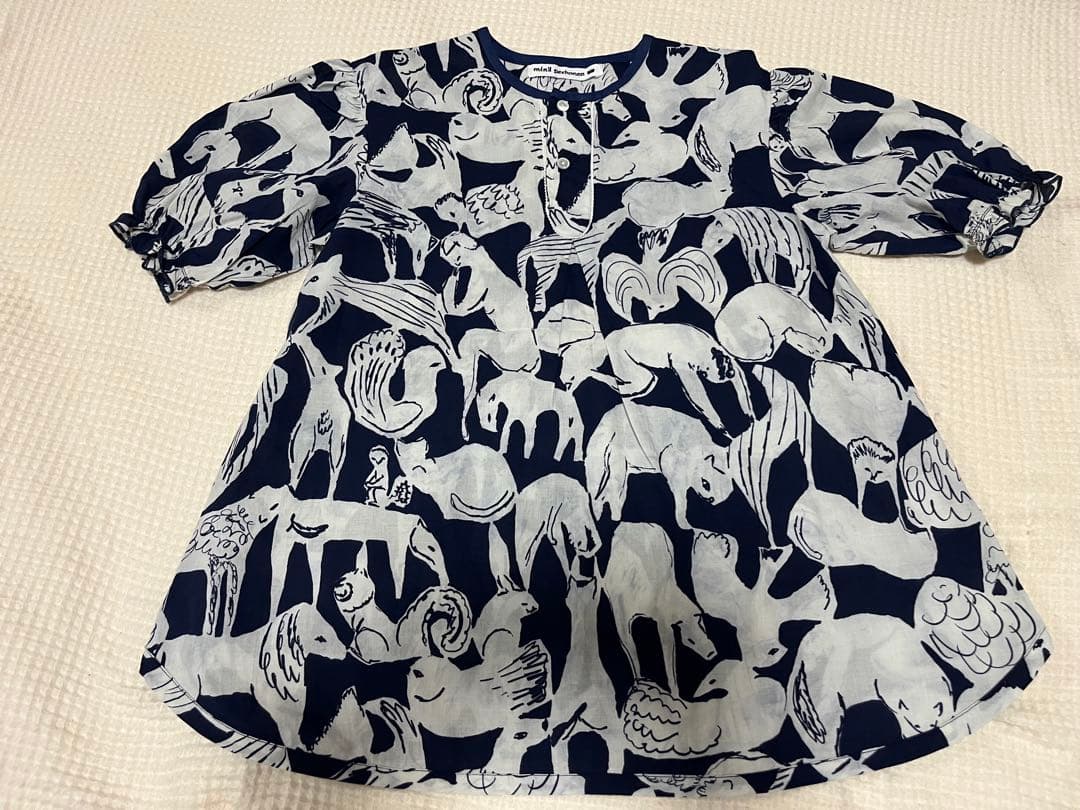 【最終価格】ミナペルホネン ライフパズル ワンピース 2Y 90