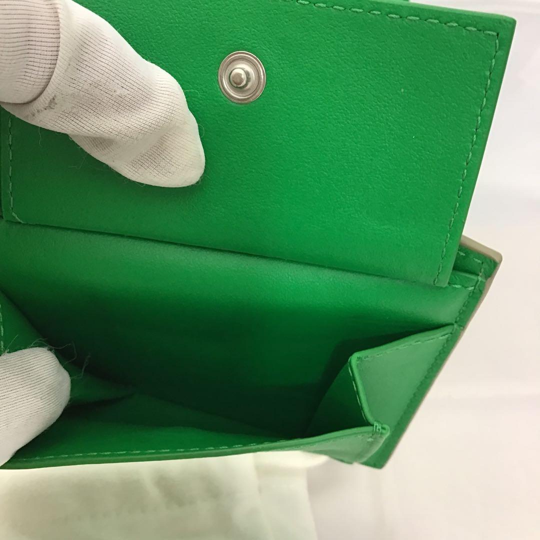 ❣️ボッテガべネタ❣️ 二つ折り財布　イントレチャート　グリーン