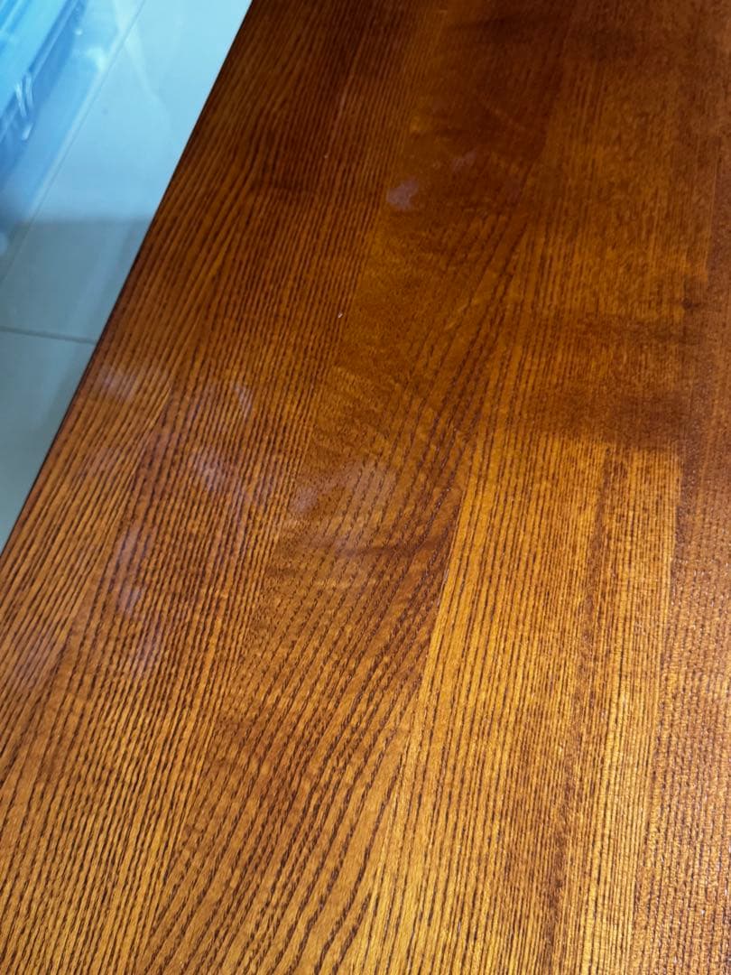 3段階伸縮　145・175・205cm木製ローテーブル　ダークブラウン