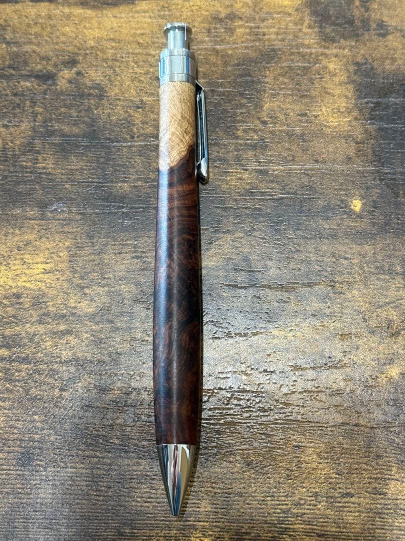 工房楔　ホンジュラスローズウッドこぶ杢　シャープペンシル