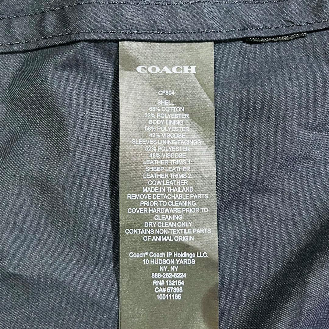 美品✨COACH ネイビー トレンチコート Mサイズ 上品シルエット