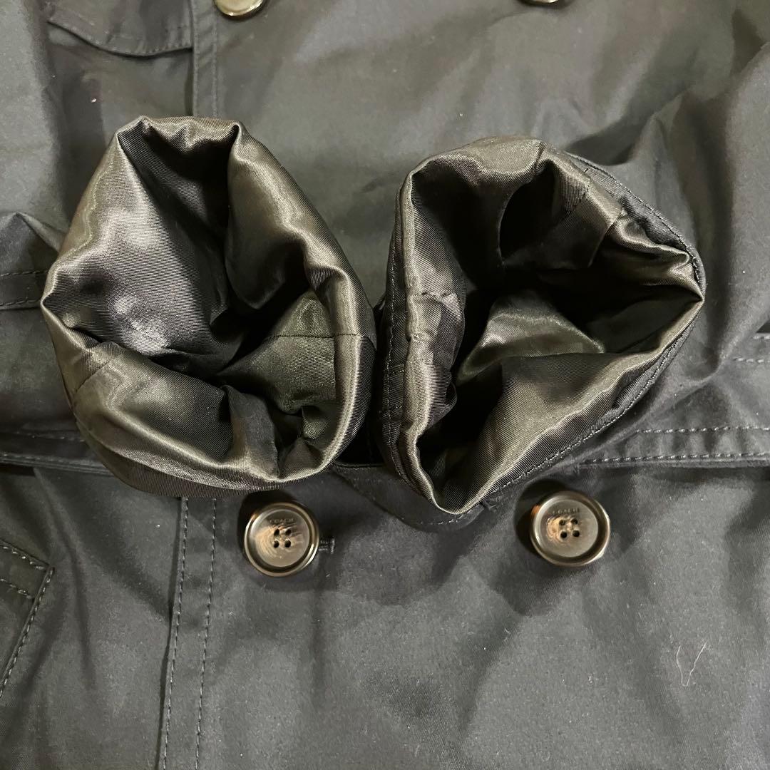 美品✨COACH ネイビー トレンチコート Mサイズ 上品シルエット