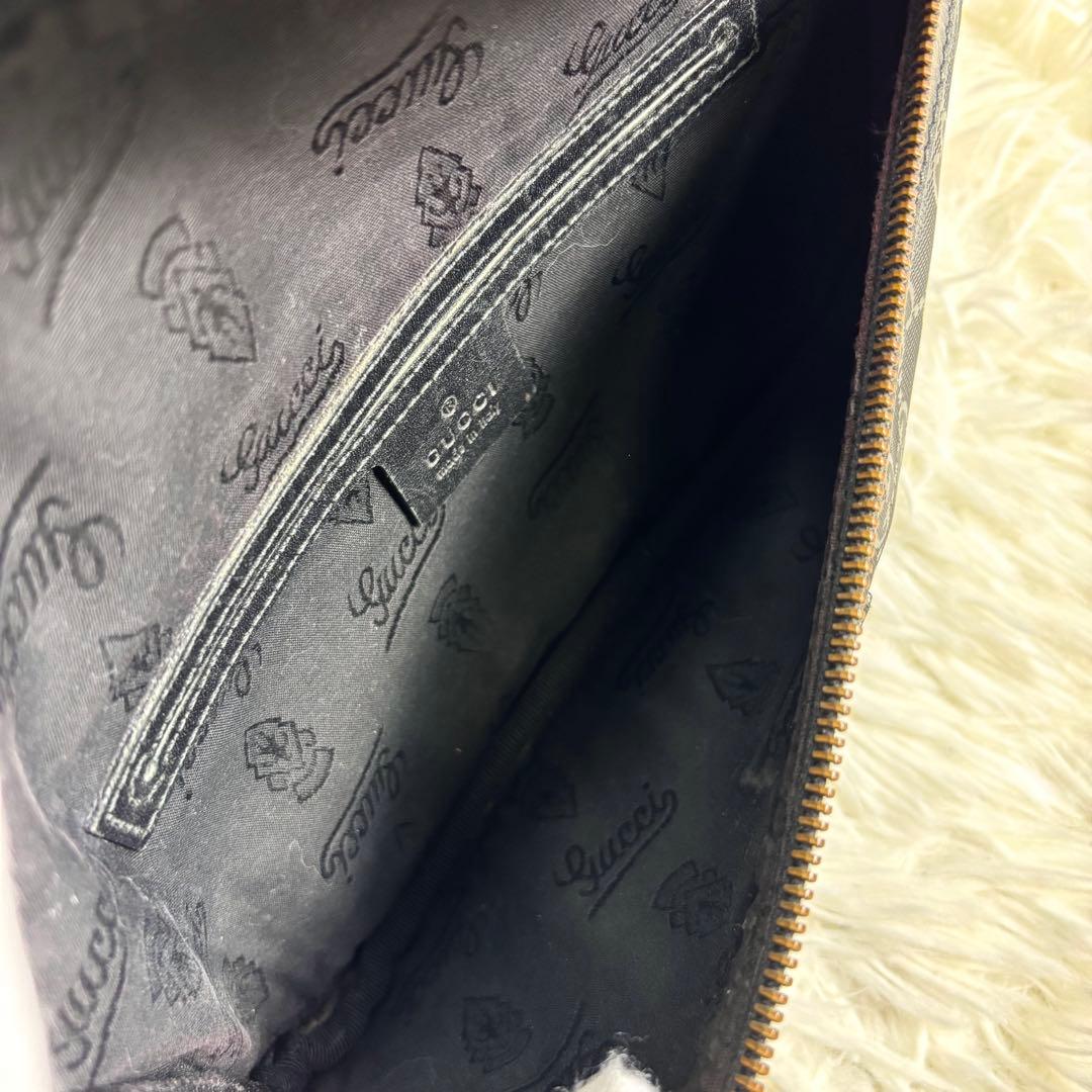 GUCCI グッチ　GGインプリメ　ウエストバッグ　ボディバッグ　ブラック